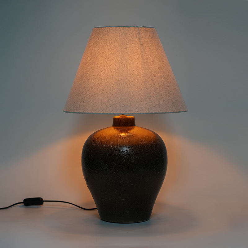 Keramická nádoba retro nová čínska stolová lampa na nočnú stolovú lampu