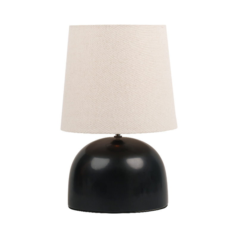 Veľká jednoduchá keramická okrúhla spodná stolová lampa