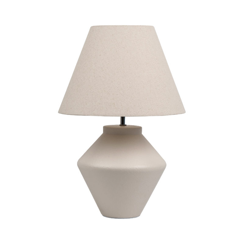 Geometrická keramická stolová lampa