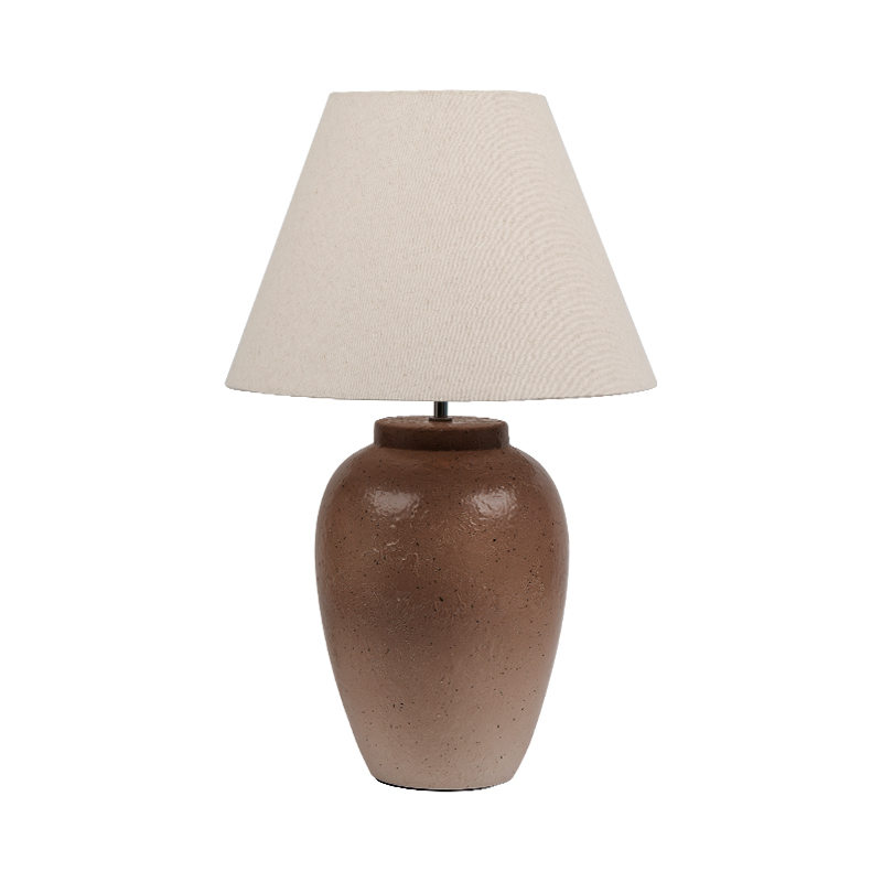 Retro nostalgická farebná keramická stolová lampa