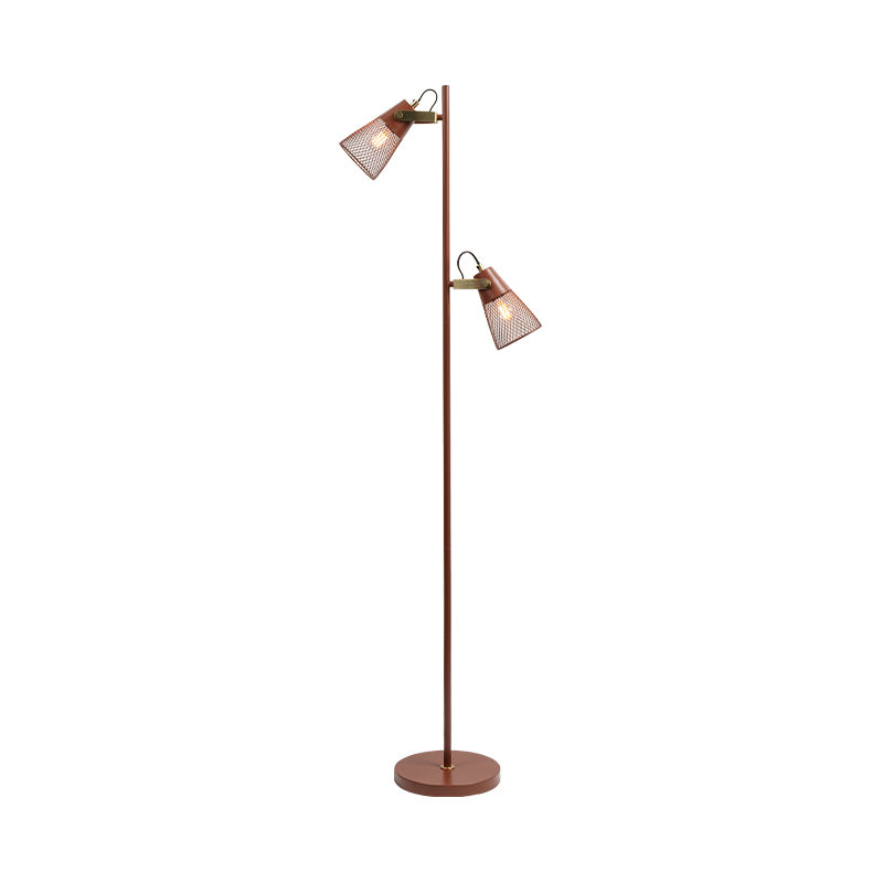 Priemyselný štýl kované železné kovová stojacia lampa