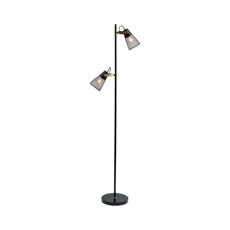 Priemyselný štýl kované železné kovová stojacia lampa