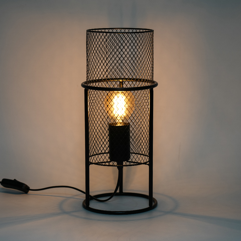 Sieťová stolová lampa valcovej osobnosti