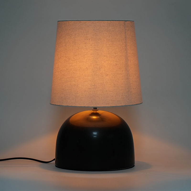 Veľká jednoduchá keramická okrúhla spodná stolová lampa