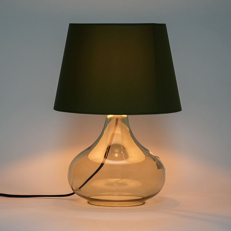 Európsky štýl jednoduchá sklenená stolová lampa