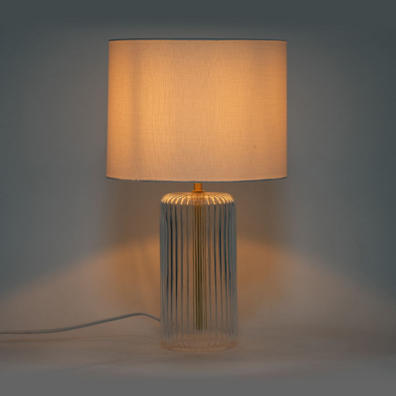 Valcové sklo americký štýl nočná stolová lampa