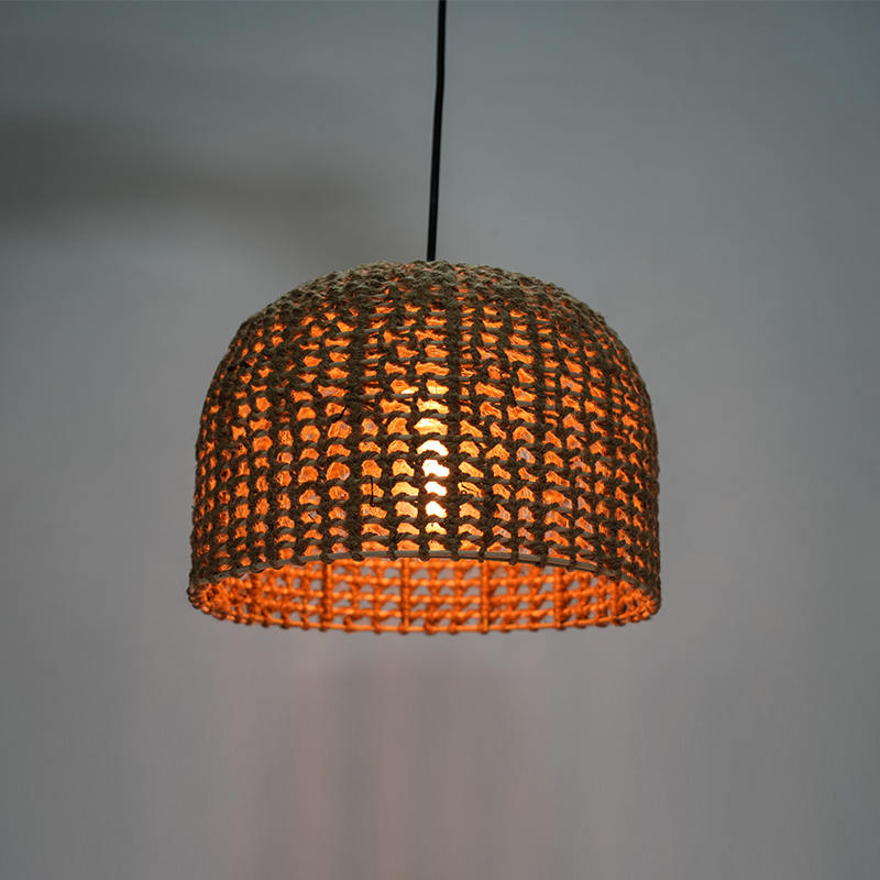 Rattan Retro Hotel a B&B luster (tkanie konopného lana)